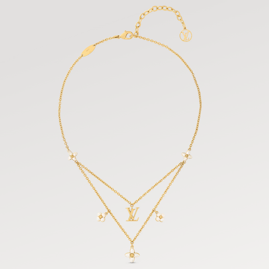 ¡®Veyra Jewelry¡¯FLOWERGRAM GOLD MOP DOUBLE ROW NECKLACE