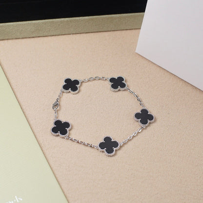 [Veyra Jewelry]New CLOVER 5 MOTIF ONYXS BRACELET COLLECTION