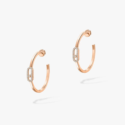[Veyra Jewelry]CREOLES MOVE UNO PM DIAMOND EARRINGS