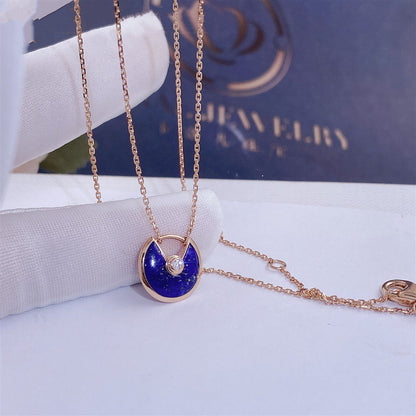 ¡®Veyra Jewelry¡¯AMULETTE ROSE GOLD AGATE NECKLACE
