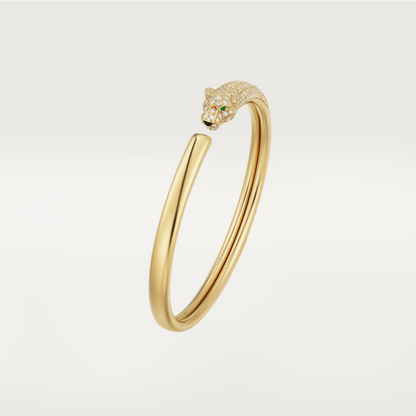 ¡®Veyra Jewelry¡¯PANTHERE GOLD DIAMOND OPEN BRACELET