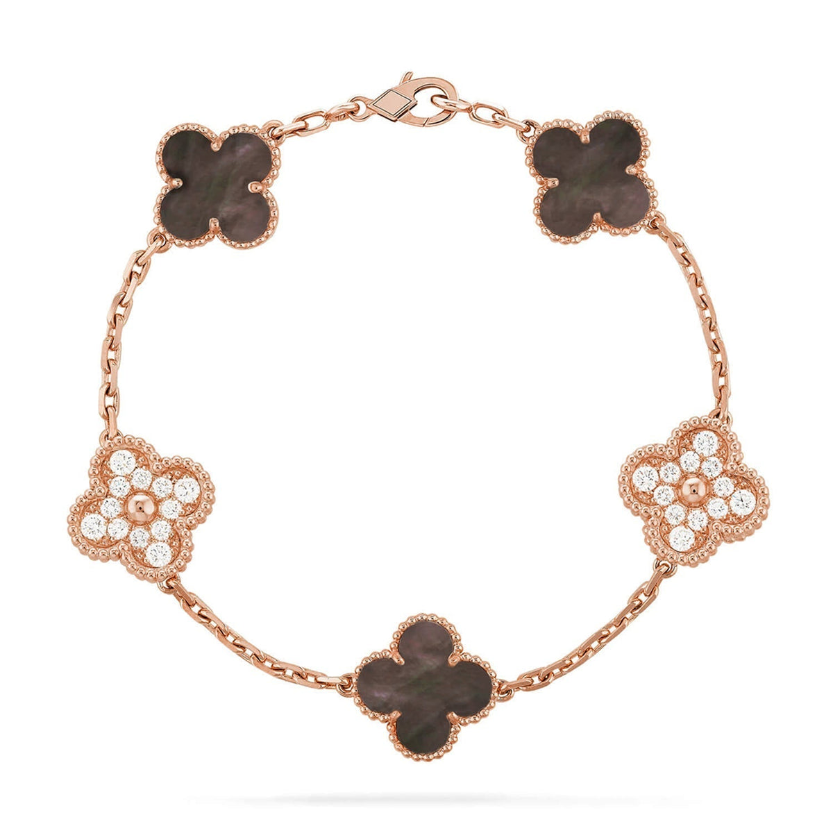 [Veyra Jewelry]New CLOVER 5 MOTIF GRAY MOP BRACELET COLLECTION