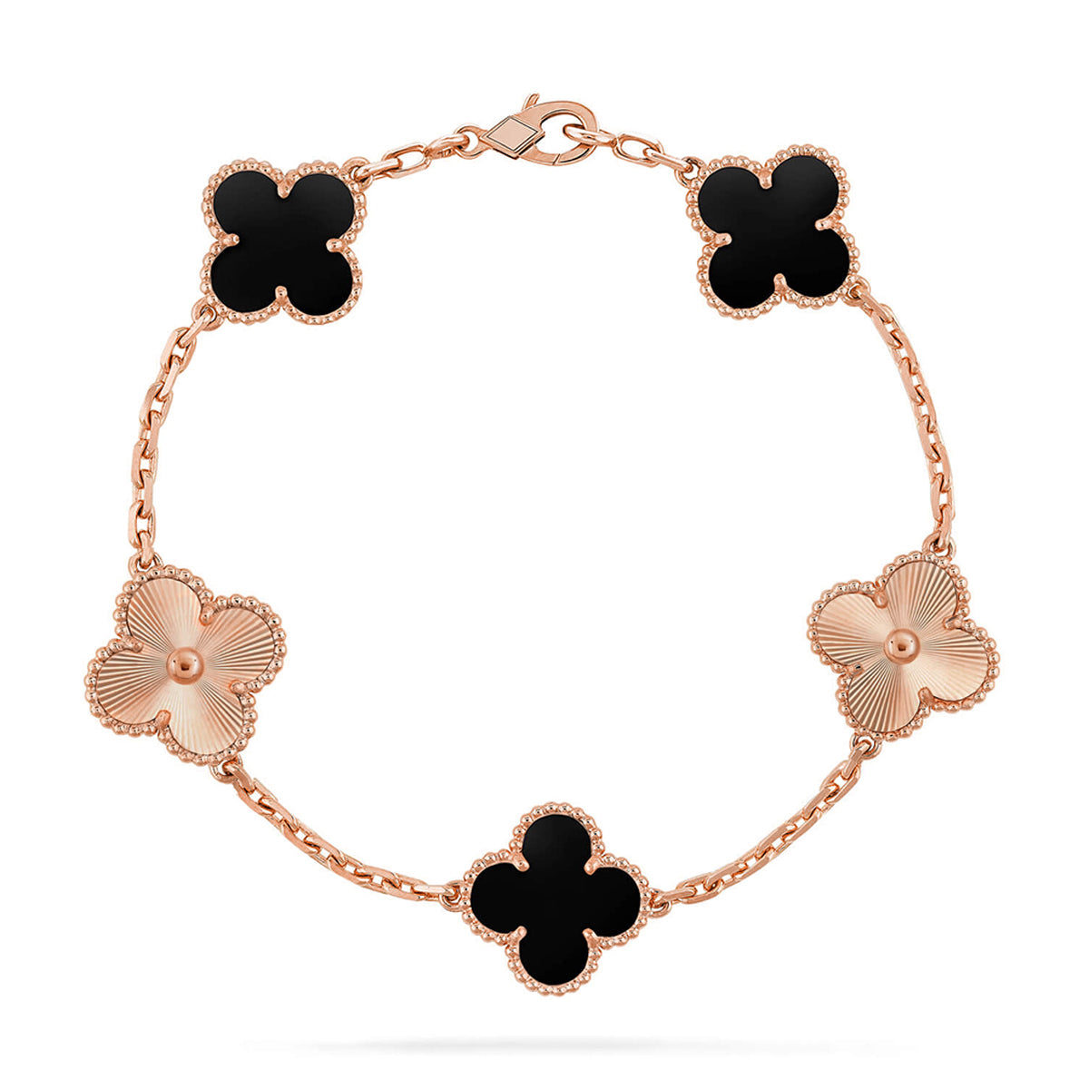[Veyra Jewelry]New CLOVER 5 MOTIF ONYXS BRACELET COLLECTION