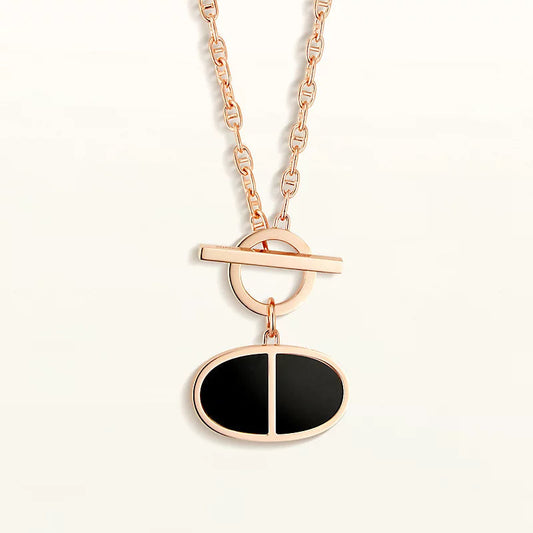 ¡®Veyra Jewelry¡¯CHAINE VERSO BLACK CERAMIC NECKLACE