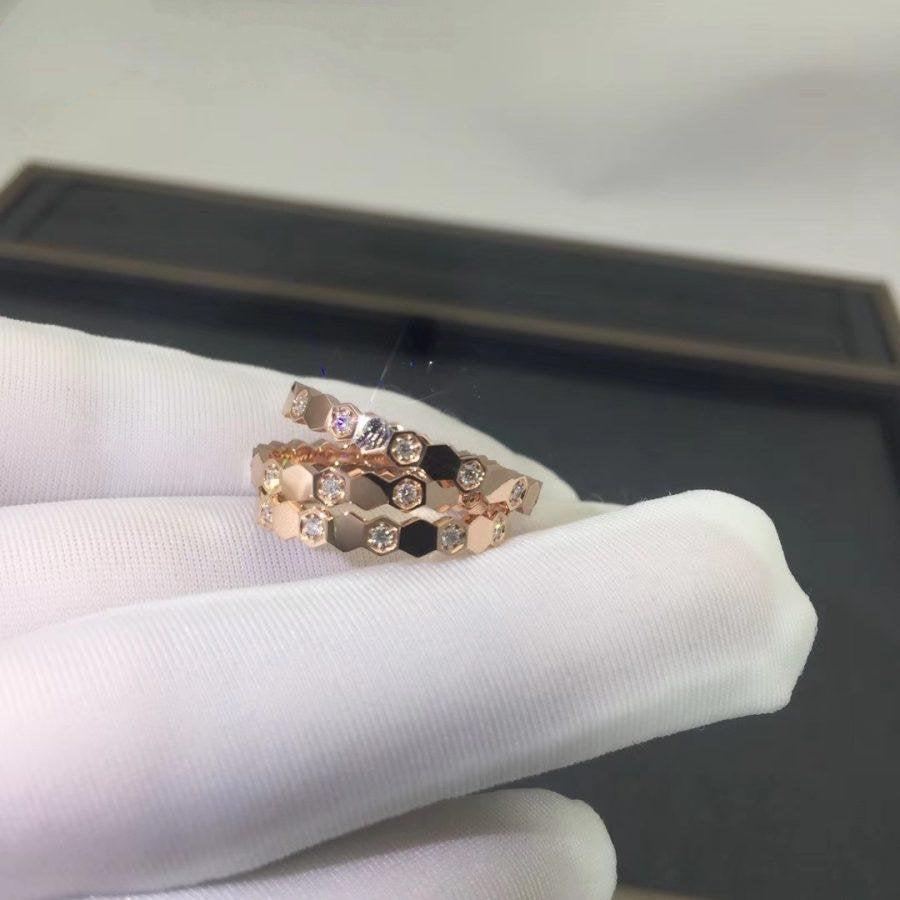 ¡®Veyra Jewelry¡¯BEE LOVE RING PINK GOLD DIAMOND