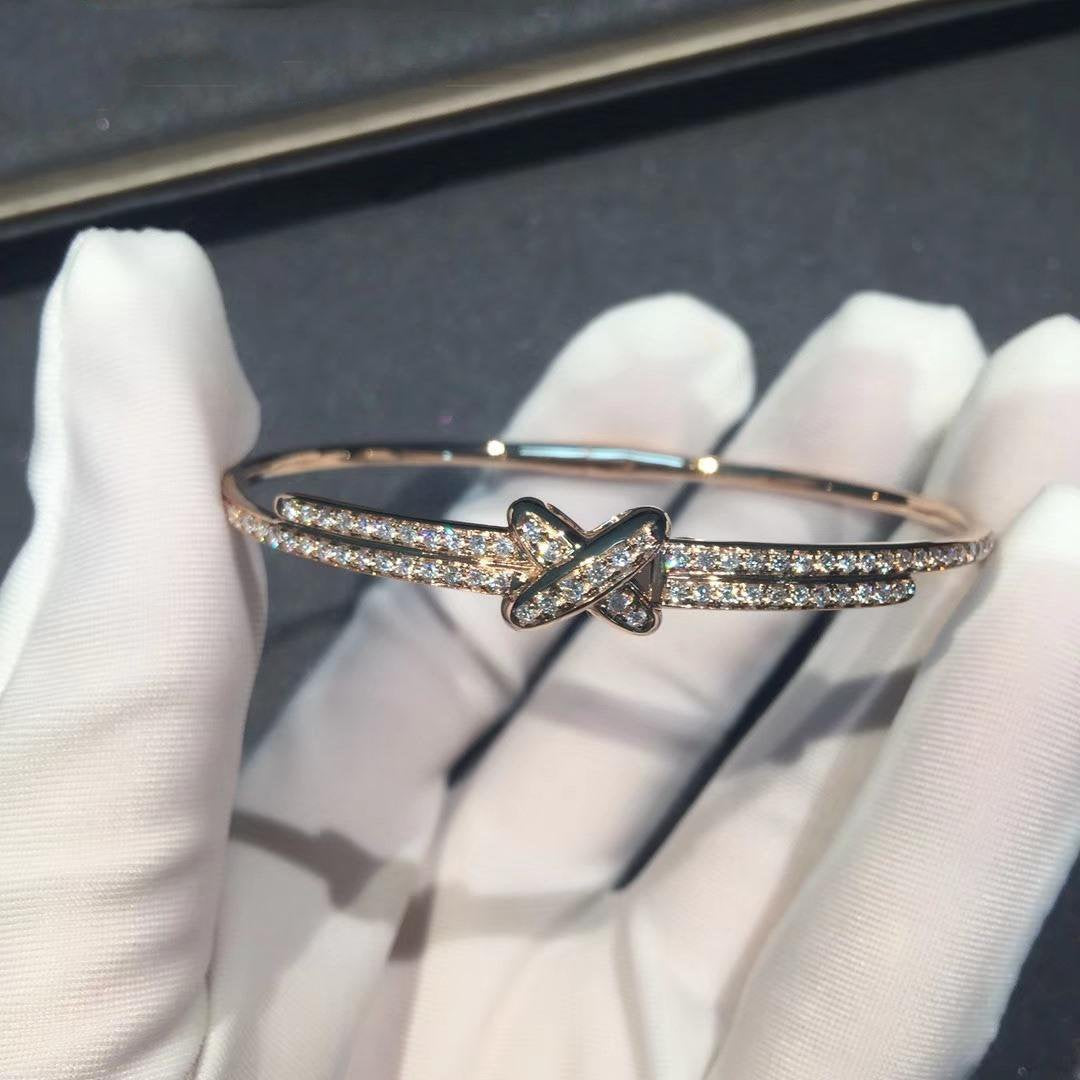 ¡®Veyra Jewelry¡¯JEUX DE BRACELET DIAMONDS PINK GOLD