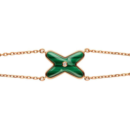¡®Veyra Jewelry¡¯JEUX BRACELET MALACHITE PINK GOLD 1 DIAMOND