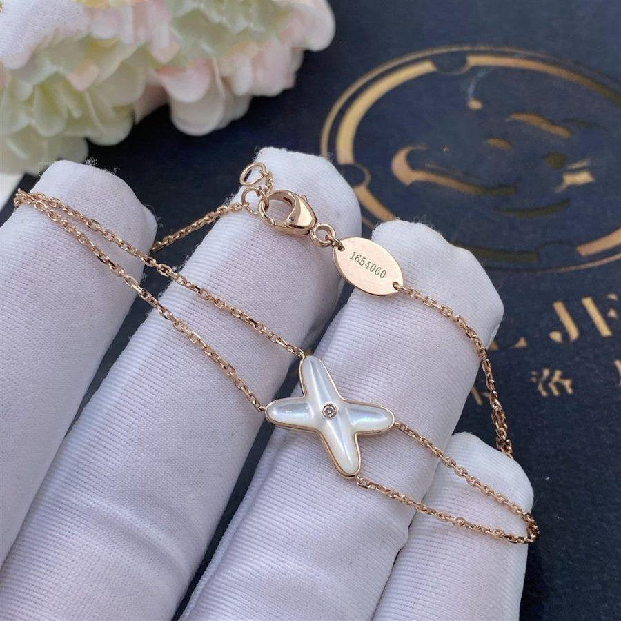 ¡®Veyra Jewelry¡¯JEUX BRACELET WHITE MOP PINK GOLD 1 DIAMOND