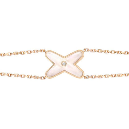 ¡®Veyra Jewelry¡¯JEUX BRACELET WHITE MOP PINK GOLD 1 DIAMOND