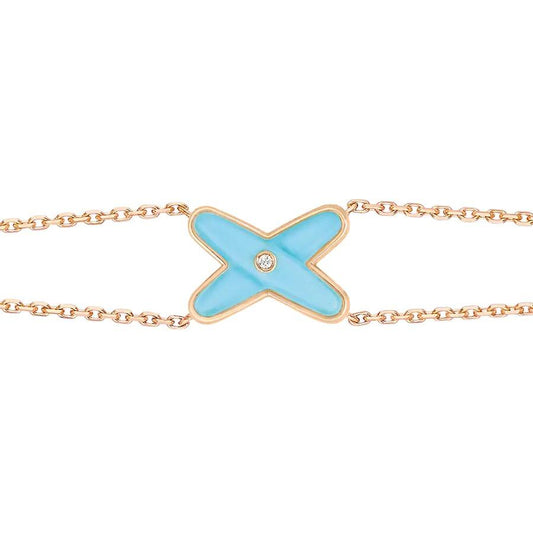 ¡®Veyra Jewelry¡¯JEUX BRACELET TURQUOISE PINK GOLD 1 DIAMOND