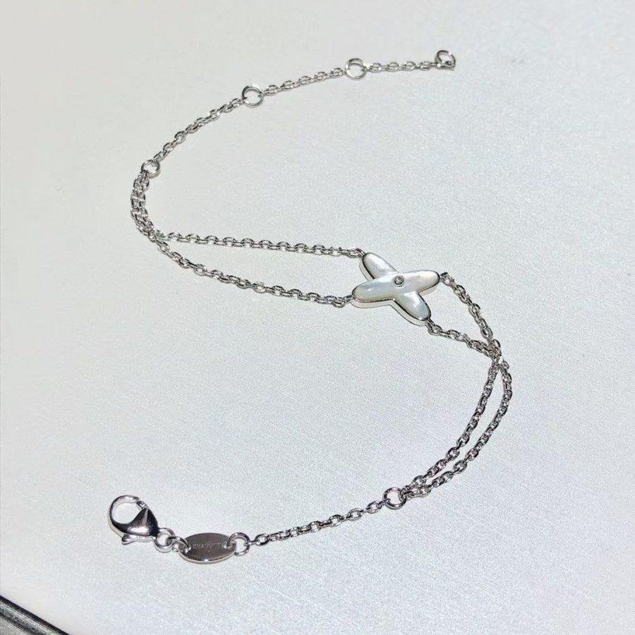 ¡®Veyra Jewelry¡¯JEUX BRACELET WHITE MOP SILVER 1 DIAMOND