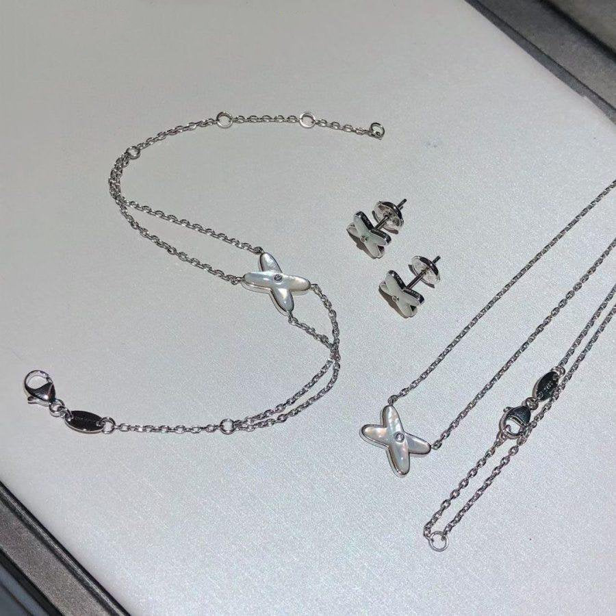 ¡®Veyra Jewelry¡¯JEUX BRACELET WHITE MOP SILVER 1 DIAMOND