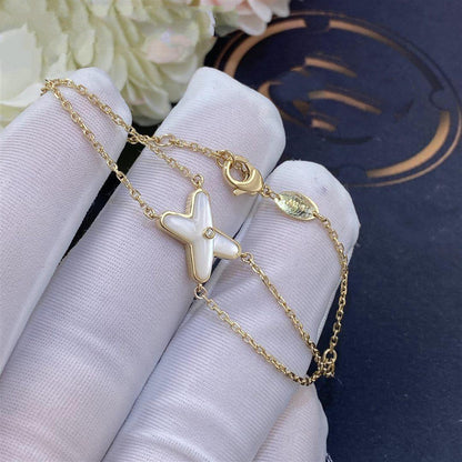 ¡®Veyra Jewelry¡¯JEUX BRACELET WHITE MOP GOLD 1 DIAMOND