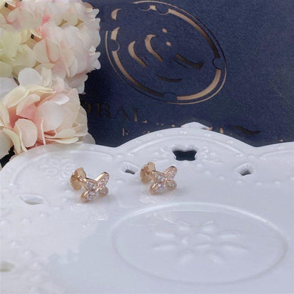 ¡®Veyra Jewelry¡¯JEUX DE PINK GOLD DIAMOND EARRINGS