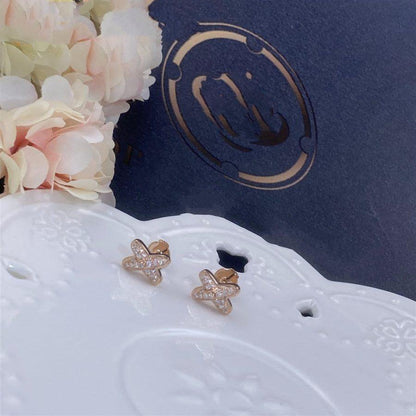 ¡®Veyra Jewelry¡¯JEUX DE PINK GOLD DIAMOND EARRINGS