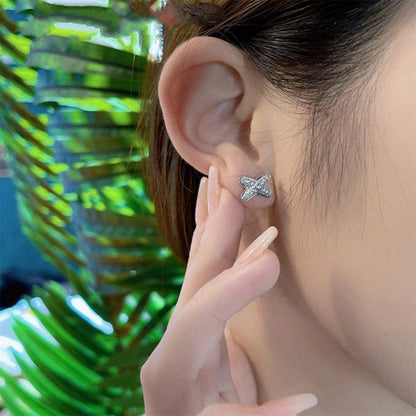 ¡®Veyra Jewelry¡¯JEUX DE SILVER DIAMOND EARRINGS