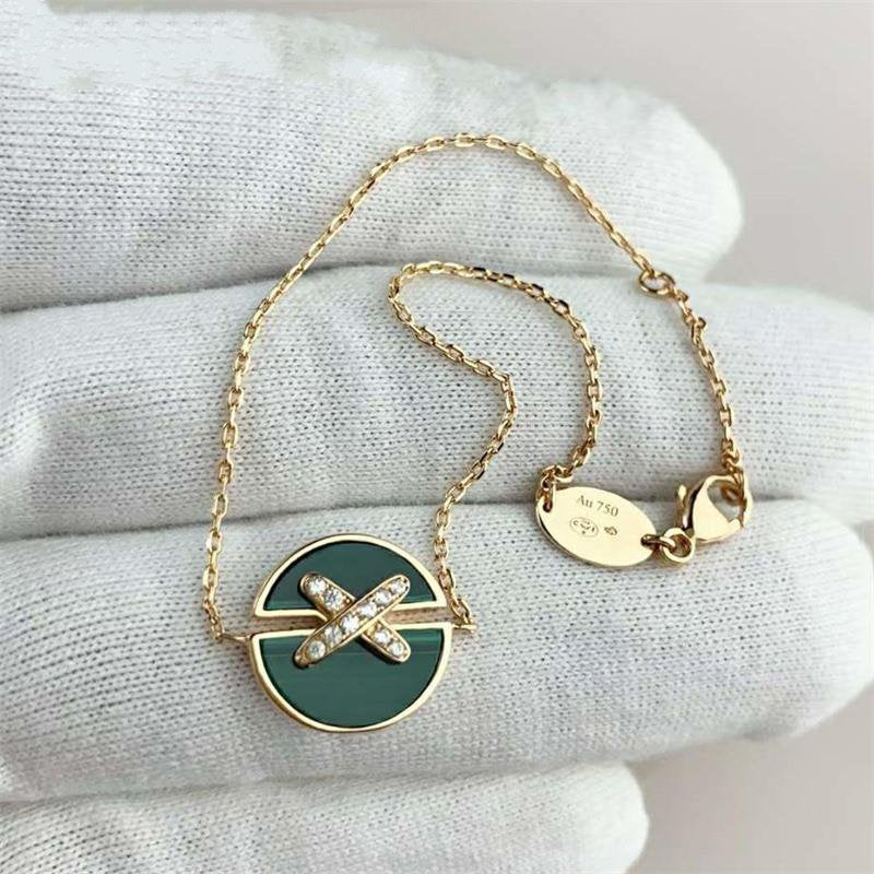 ¡®Veyra Jewelry¡¯JEUX DE BRACELET MALACHITE PINK GOLD DIAMONDS