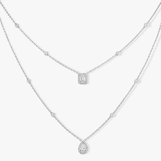 [Veyra Jewelry]Diamond Necklace My Twin 2 Rows
