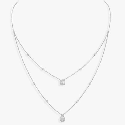 [Veyra Jewelry]Diamond Necklace My Twin 2 Rows