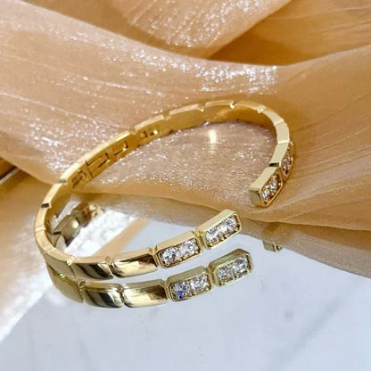 [Veyra Jewelry]LOVE DIAMOND OPEN BRACELET