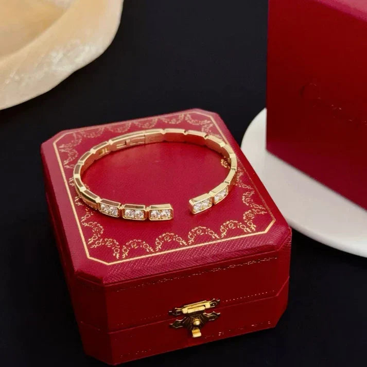 [Veyra Jewelry]LOVE DIAMOND OPEN BRACELET