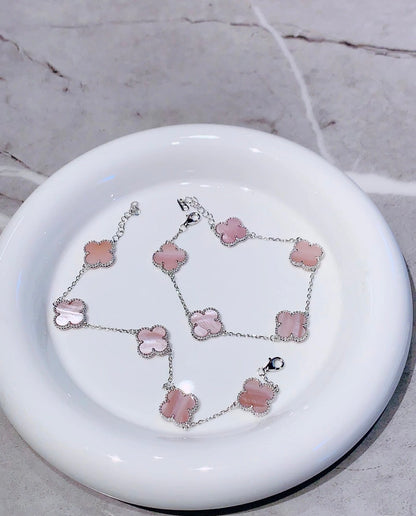 [Veyra JewelryLight Pink Braided Bracelet