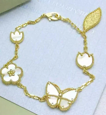 [Veyra Jewelry] 26 NEW CLOVER LUCKY LIGHT YELLOW AND WHITE SET