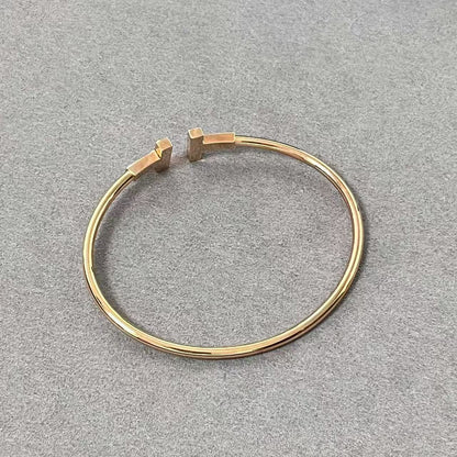 [Veyra Jewelry] T House Double T Open Bangle