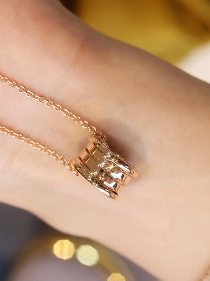 [Veyra Jewelry]ZERO 1 PINK GOLD NECKLACE
