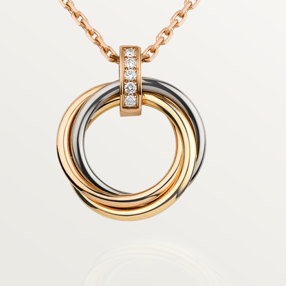 ¡®Veyra Jewelry¡¯TRINITY NECKLACE GOLD  DIAMONDS