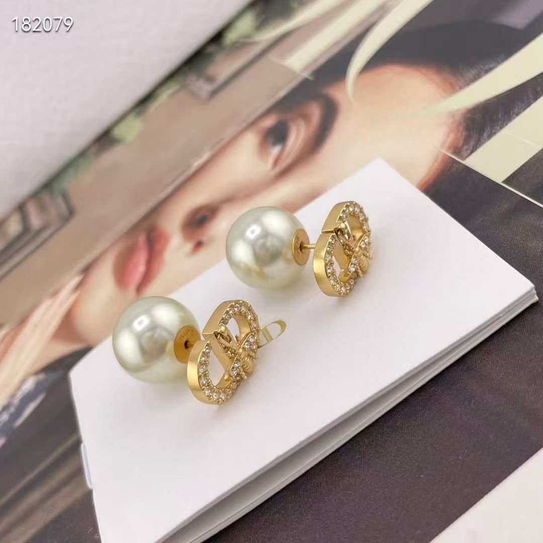 [Veyra Jewelry]CD Honeycomb Pearl Stud Earrings