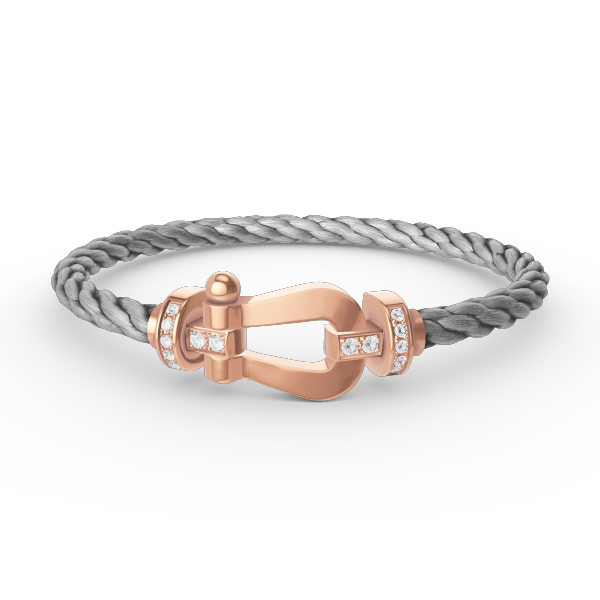 ¡®Veyra Jewelry¡¯FORCE LARGE HORSESHOE HALF DIAMOND BRACELET ROSE GOLD