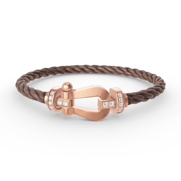 ¡®Veyra Jewelry¡¯FORCE LARGE HORSESHOE HALF DIAMOND BRACELET ROSE GOLD