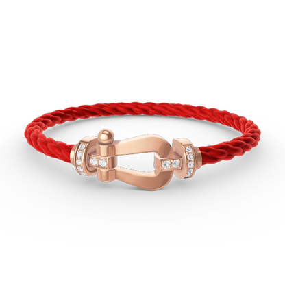 ¡®Veyra Jewelry¡¯FORCE LARGE HORSESHOE HALF DIAMOND BRACELET ROSE GOLD