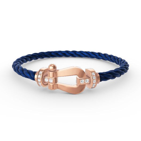 ¡®Veyra Jewelry¡¯FORCE LARGE HORSESHOE HALF DIAMOND BRACELET ROSE GOLD