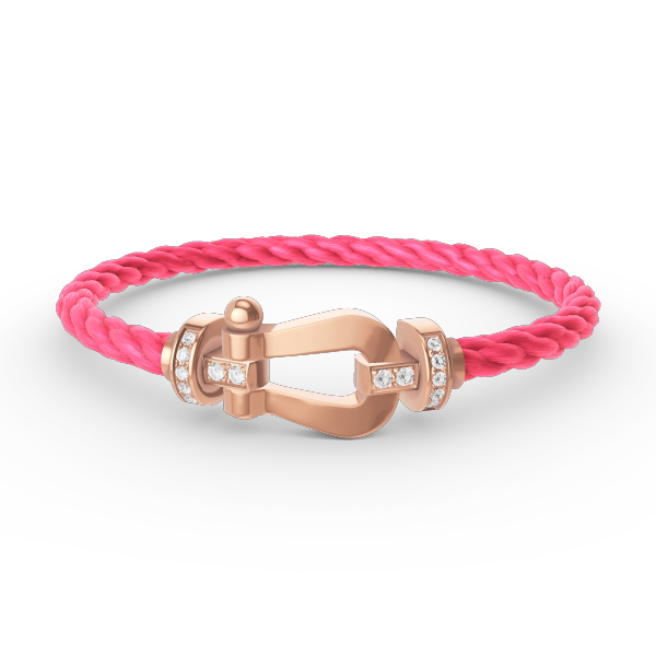 ¡®Veyra Jewelry¡¯FORCE LARGE HORSESHOE HALF DIAMOND BRACELET ROSE GOLD