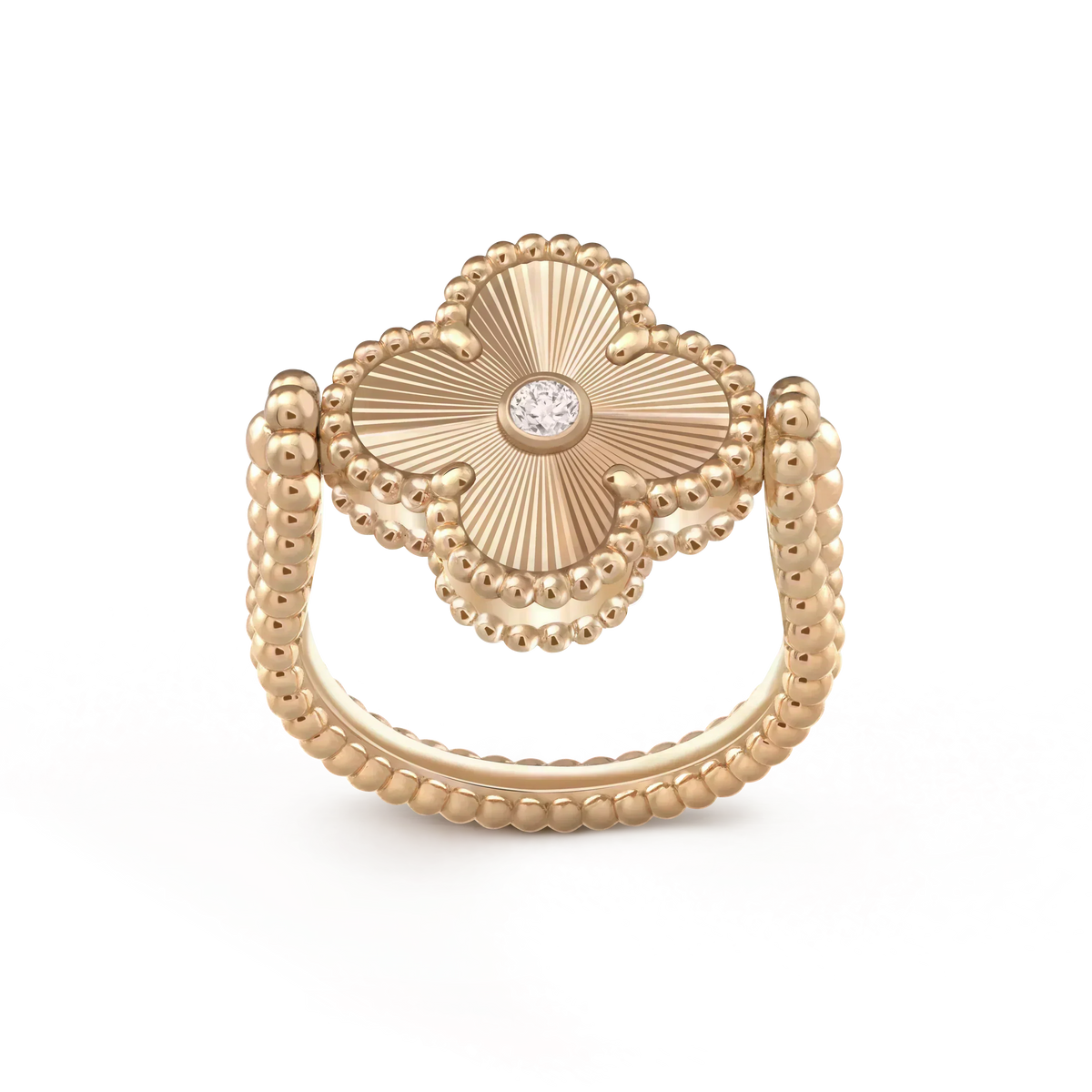 ¡®Veyra Jewelry¡¯CLOVER RIVERSIBLE ROSE GOLD RING
