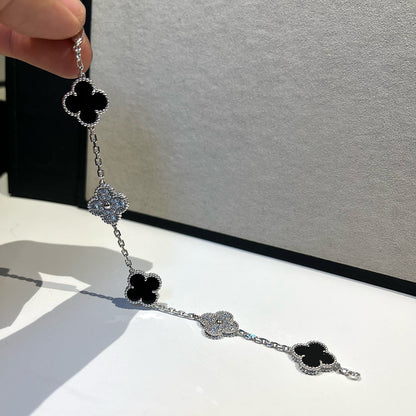 [Veyra Jewelry]New CLOVER 5 MOTIF ONYXS BRACELET COLLECTION