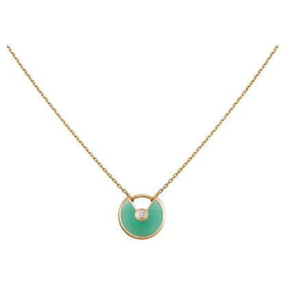¡®Veyra Jewelry¡¯AMULETTE GOLD MALACHITE NECKLACE