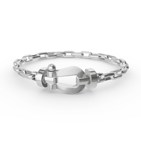 ¡®Veyra Jewelry¡¯FORCE LARGE HORSESHOE CLASP  METAL BRACELET