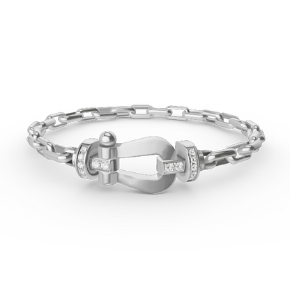 ¡®Veyra Jewelry¡¯FORCE LARGE HORSESHOE CLASP  METAL BRACELET