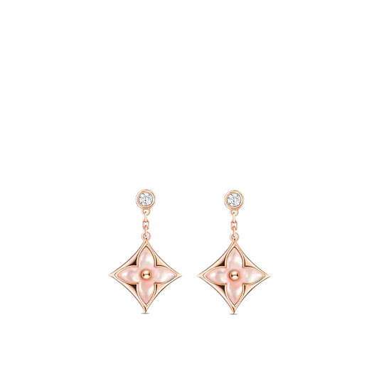 ¡®Veyra Jewelry¡¯DOUBLE STAR PINK GOLD MOP DROP EARRINGS