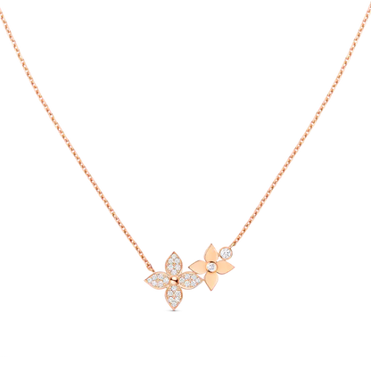 ¡®Veyra Jewelry¡¯STAR BLOSSOM NECKLACE PINK GOLD DIAMONDS