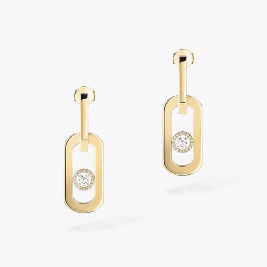 [Veyra Jewelry]So Move XL Diamond Pendant Earrings
