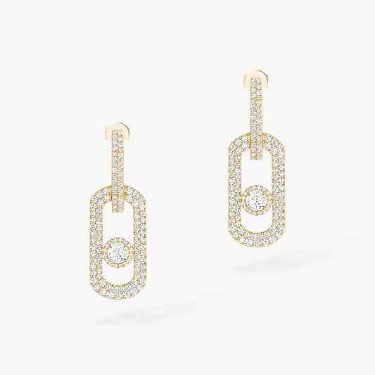 [Veyra Jewelry]So Move XL Pave_-Set Diamond Pendant Earrings