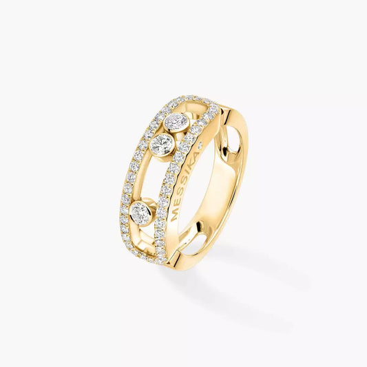 [Veyra Jewelry] Move Gold Diamond Pave_ Ring