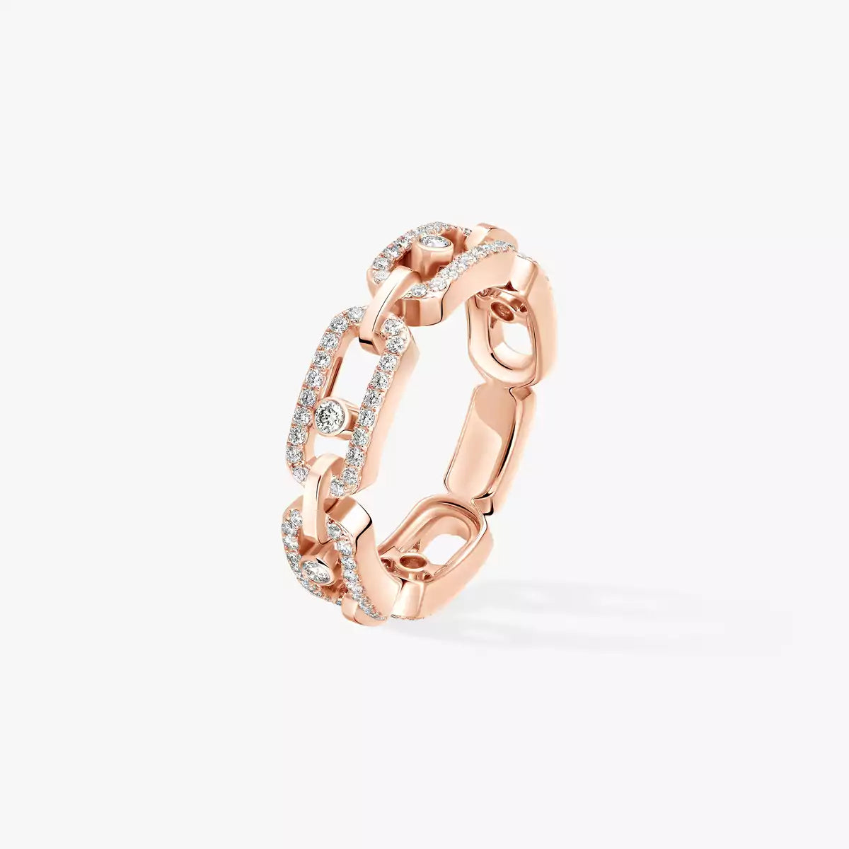 [Veyra Jewelry]Move Link Pave_-Set Diamond Ring