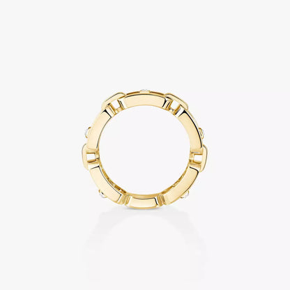 [Veyra Jewelry]Move Link Pave_-Set Diamond Ring