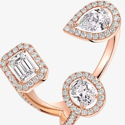 [Veyra Jewelry] Diamond Ring 0,25ct My Twin Trilogy