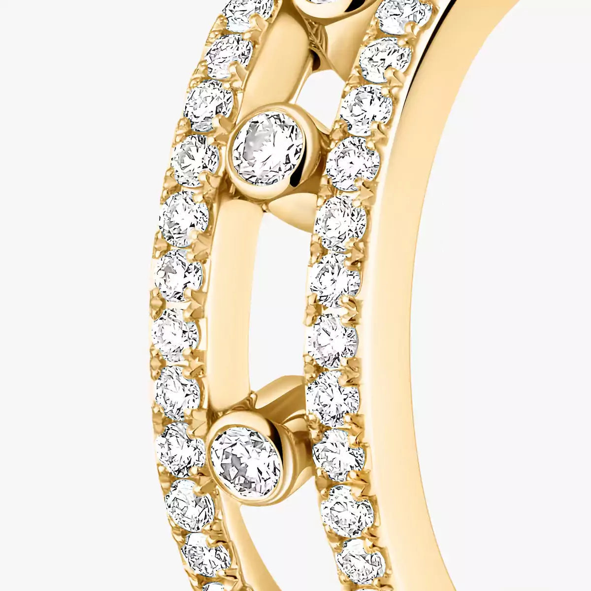 [Veyra Jewelry]Diamond Pave_ Hoop Earrings Move